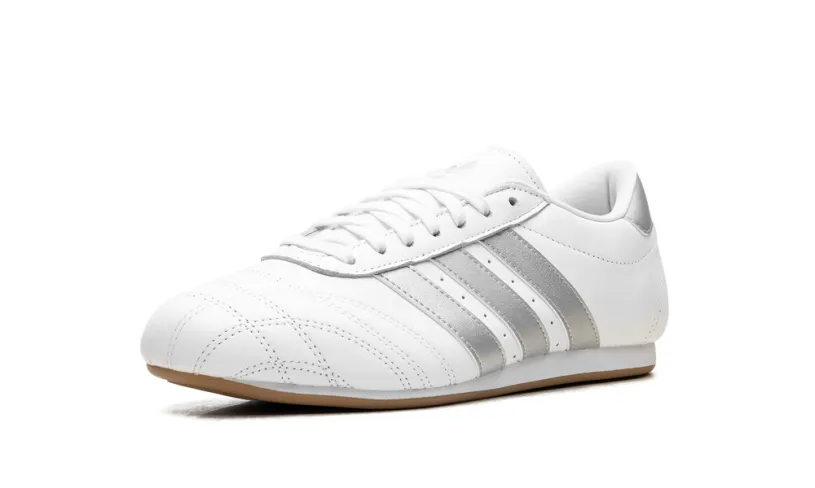 More Adidas Shoes Taekwondo WMNS 'Cloud White Silver Metallic Gum' 
