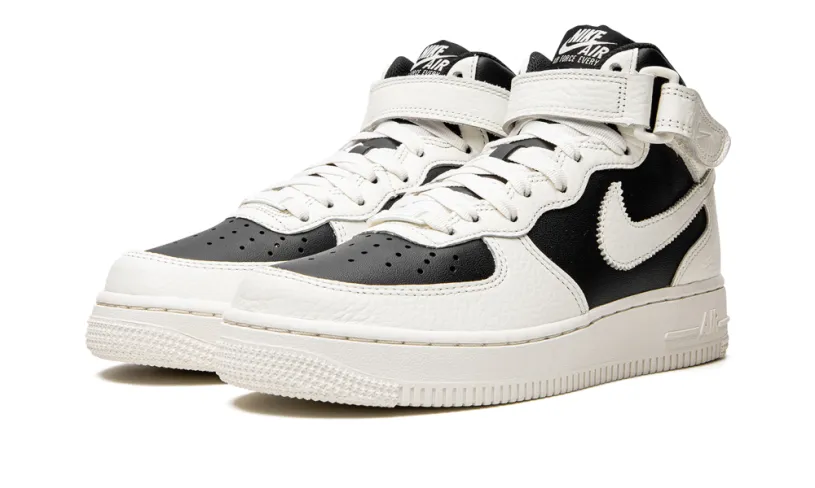 Nike Lifestyle AIR FORCE 1 '07 MID MNS WMNS 'Black Sial' 