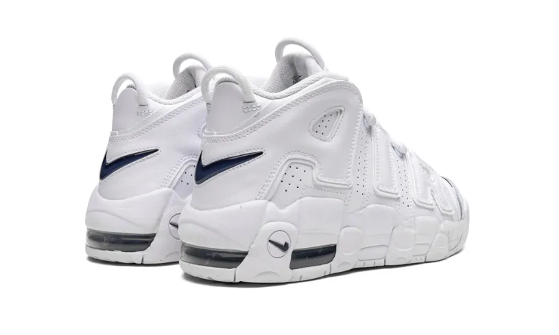 Nike Basketball AIR MORE UPTEMPO GS 'White   Navy' 