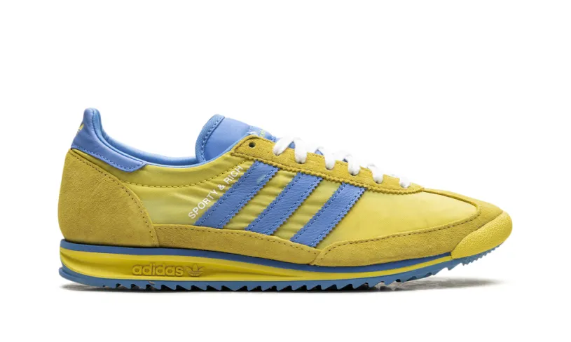 More Adidas Shoes SL 72 RS WMNS 'Sporty & Rich - Sweden Pack - Yellow Blue' 