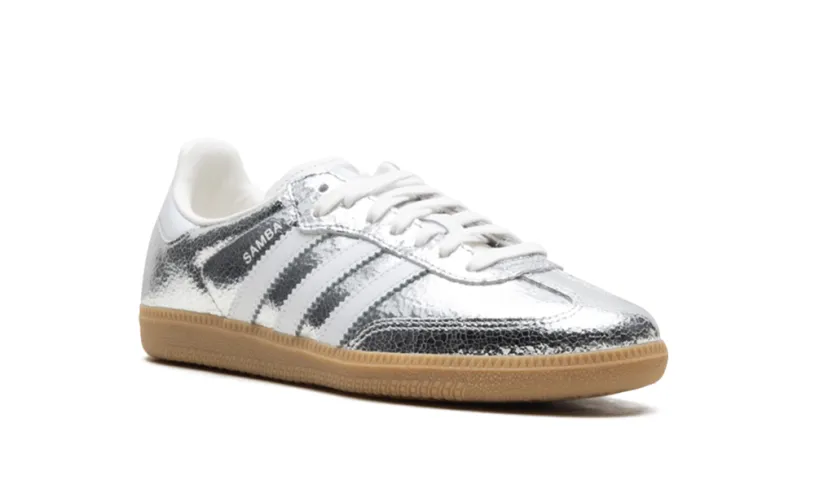 Adidas Samba Samba OG WMNS 'Silver Metallic Cracked Leather' 