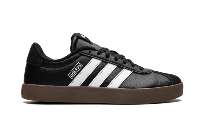More Adidas Shoes Vl Court 3.0 Low WMNS 'Core Black Cloud White Gum' 
