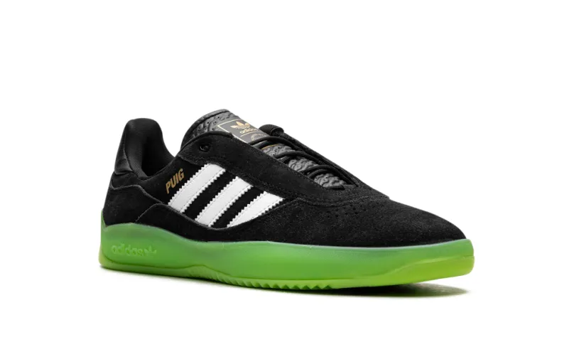 More Adidas Shoes Puig 'Black White Semi Solar Green' 