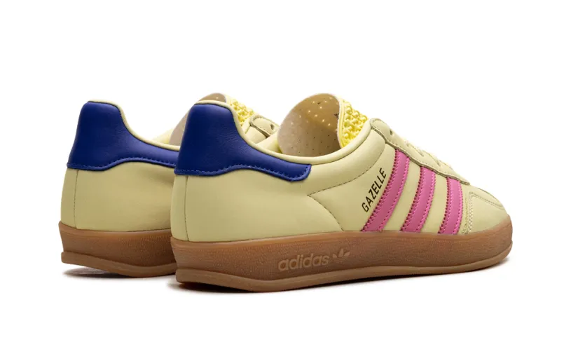 Adidas Gazelle Gazelle Indoor WMNS 'Powder Yellow Lucid Pink Royal' 