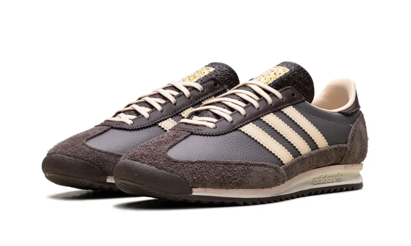 More Adidas Shoes SL 72 OG WMNS 'Charcoal Crystal Sand Brown' 