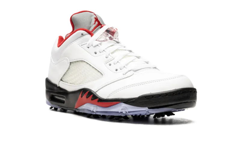 Air Jordan 5 Air Jordan 5 Low Golf 'Fire Red - Silver Tongue' 