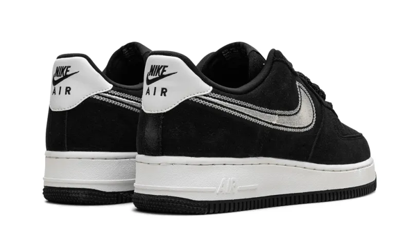 Nike Lifestyle Air Force 1 Low '07 LV8 'Black Sail Embroidered Swoosh'
