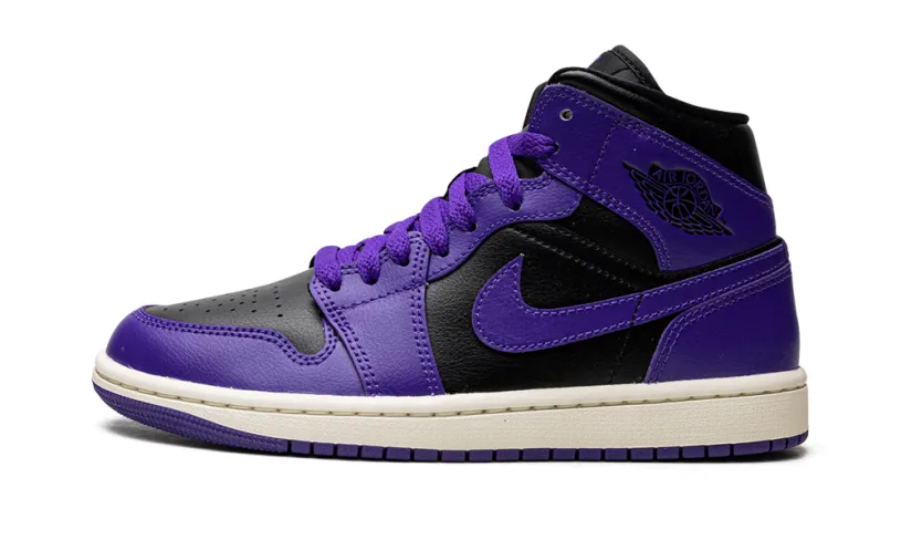 Air Jordan 1 JORDAN 1 MID WMNS 'Black/Purple'