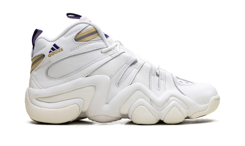 More Adidas Shoes Crazy 8 'Core White Off White Collegiate Purple' 