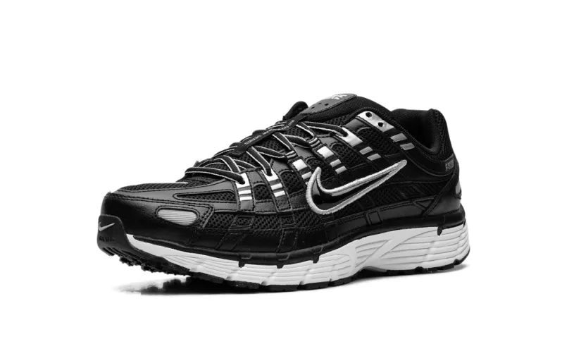 Nike Lifestyle P-6000 'Black White Metallic Silver' 