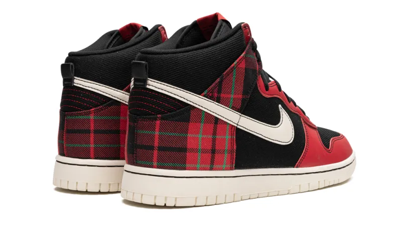 Nike Dunk Dunk High 'Plaid - Black Red' 