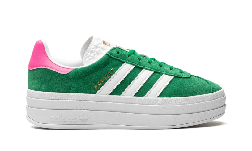 Adidas Gazelle Gazelle Bold WMNS 'Green Lucid Pink' 