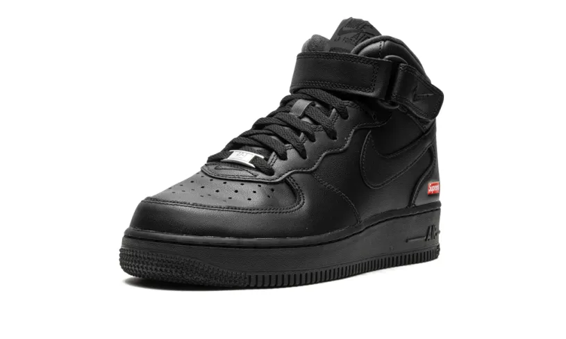 Nike Lifestyle Air Force 1 Mid 'Supreme - Mini Box Logo Black' 
