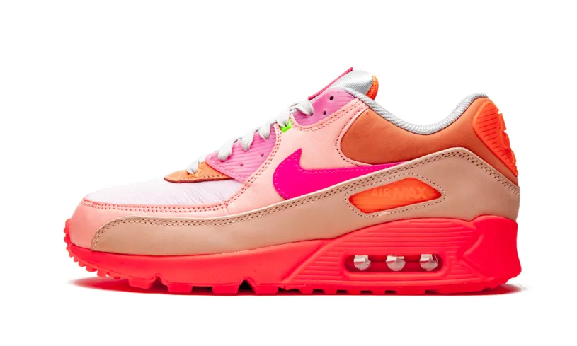 Nike Air Max AIR MAX 90 PRM WMNS 'Platinum Crimson Bright Purple' 