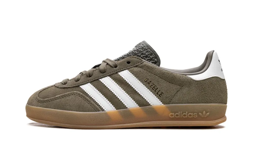 Adidas Gazelle Gazelle Indoor 'Olive Strata Cloud White Gum'