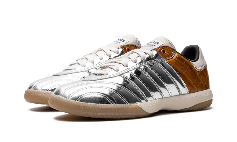 Adidas Samba Samba Millenium 'Wales Bonner - Silver Metallic   Easy Yellow' 