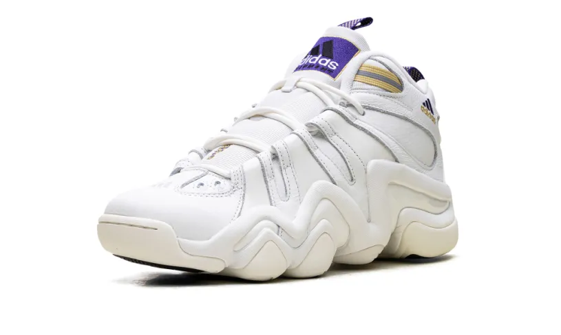 More Adidas Shoes Crazy 8 'Core White Off White Collegiate Purple' 
