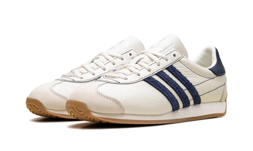 More Adidas Shoes Country OG WMNS 'Night Indigo Off White Silver Metallic'