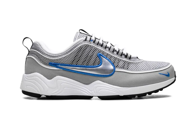 Nike Lifestyle Zoom Spiridon 'Metallic Silver   Signal Blue' 