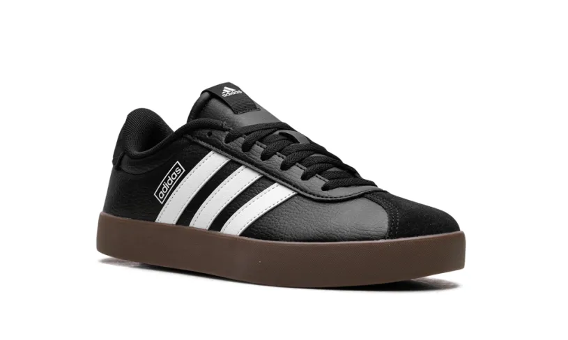 More Adidas Shoes Vl Court 3.0 Low WMNS 'Core Black Cloud White Gum' 