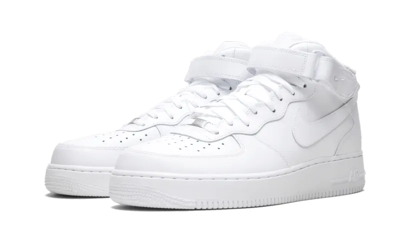 Nike Lifestyle Air Force 1 Mid 07 'White on White'