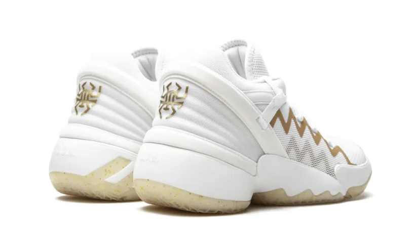 More Adidas Shoes D.O.N Issue 2 'White Gold Metallic' 