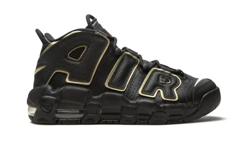 Nike Basketball Air More Uptempo GS 'Black   Gold' 
