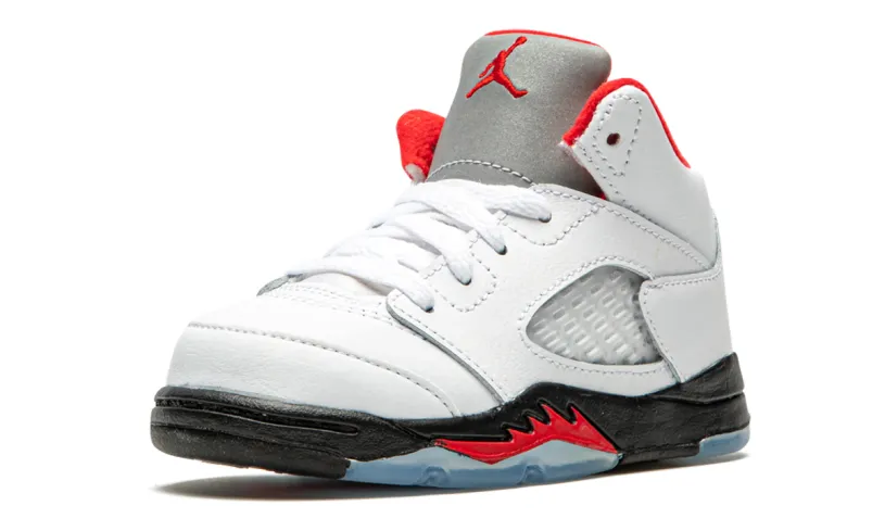 Air Jordan 5 Air Jordan 5 Retro TD 'Fire Red Silver Tongue 2020'