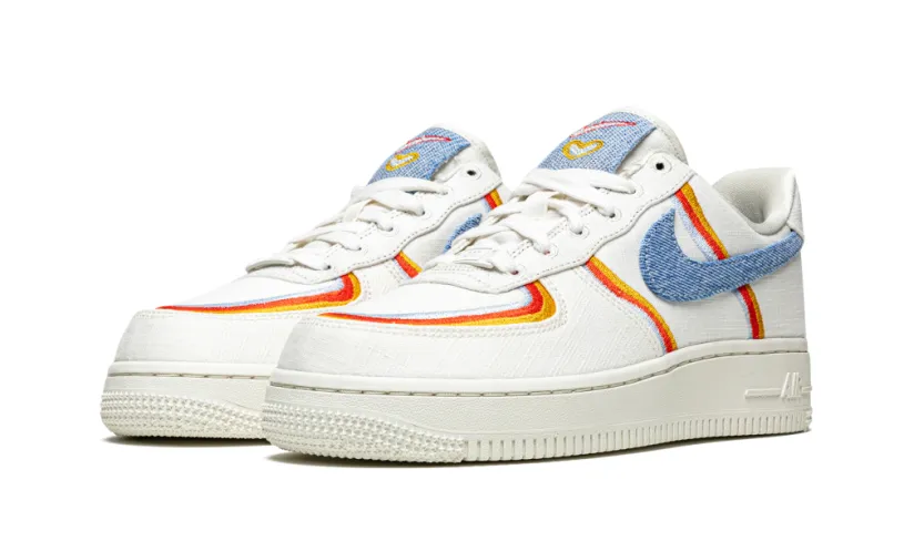 Nike Lifestyle AIR FORCE 1 '07 LV8 MNS WMNS 'Denim Swoosh'