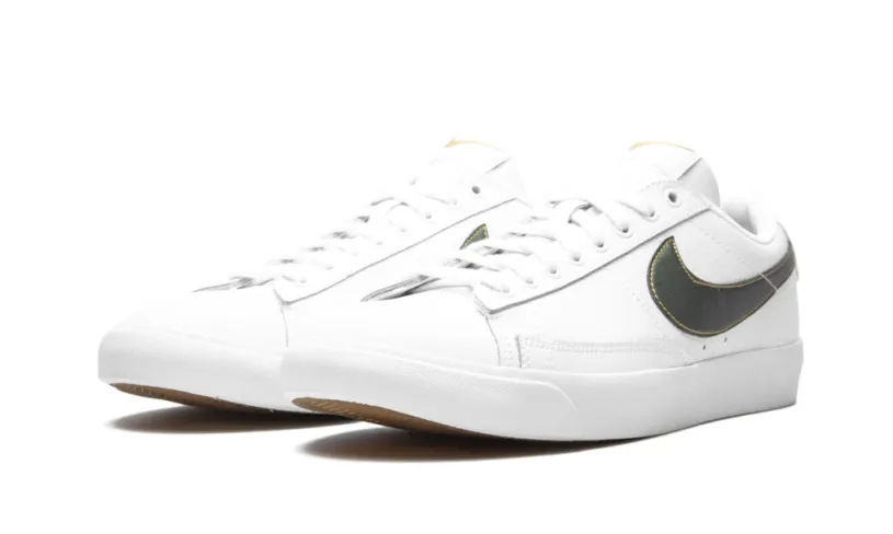Nike Basketball Blazer Low Premium 'White Metallic Gold' 
