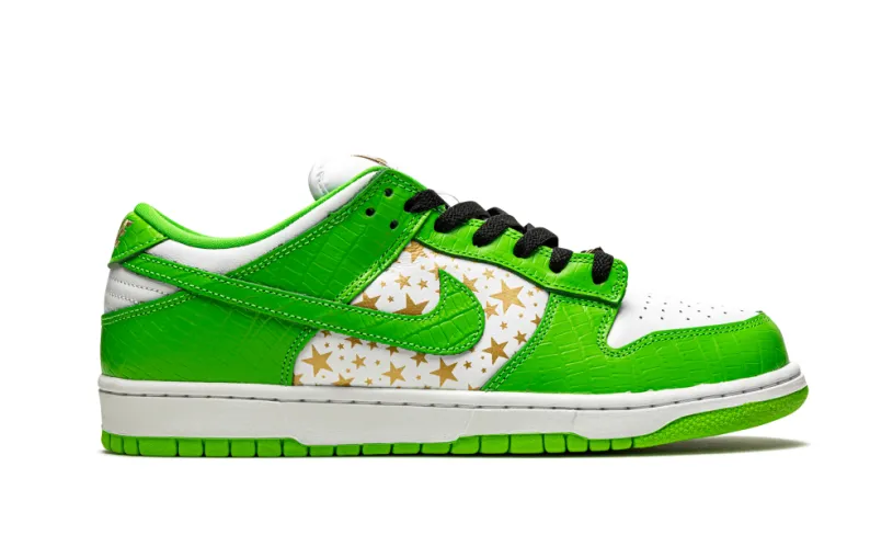 Nike Dunk SB Dunk Low 'Supreme - Stars - Mean Green' 