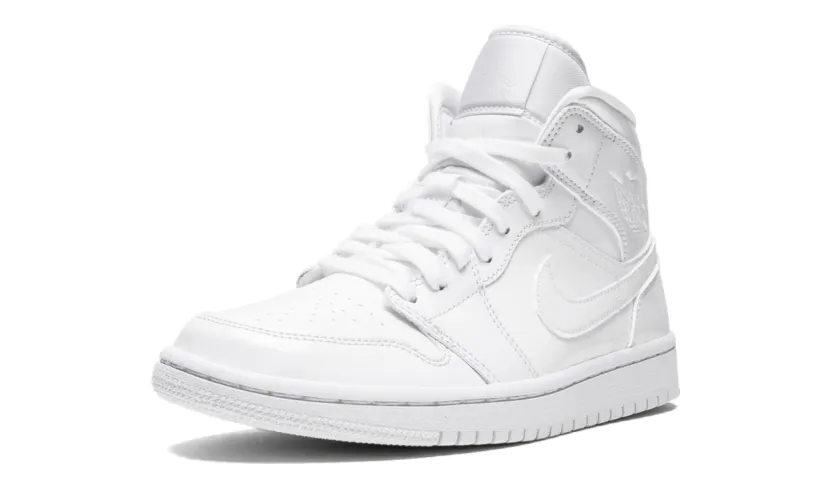 Air Jordan 1 AIR JORDAN 1 MID WMNS 'Triple White Patent Leather' 