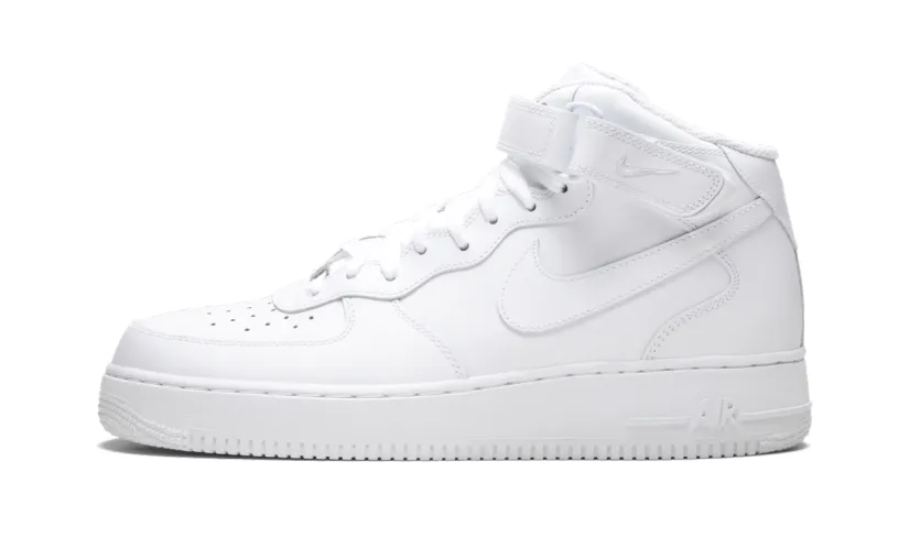 Nike Lifestyle Air Force 1 Mid 07 'White on White'