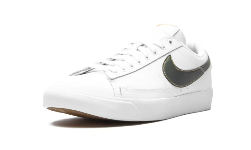 Nike Basketball Blazer Low Premium 'White Metallic Gold'