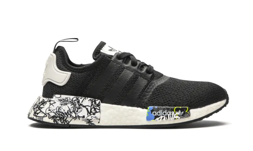 Adidas NMD NMD_R1 J 'Black Graffiti' 