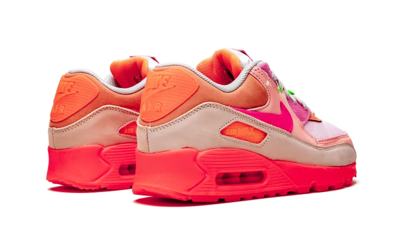 Nike Air Max AIR MAX 90 PRM WMNS 'Platinum Crimson Bright Purple' 