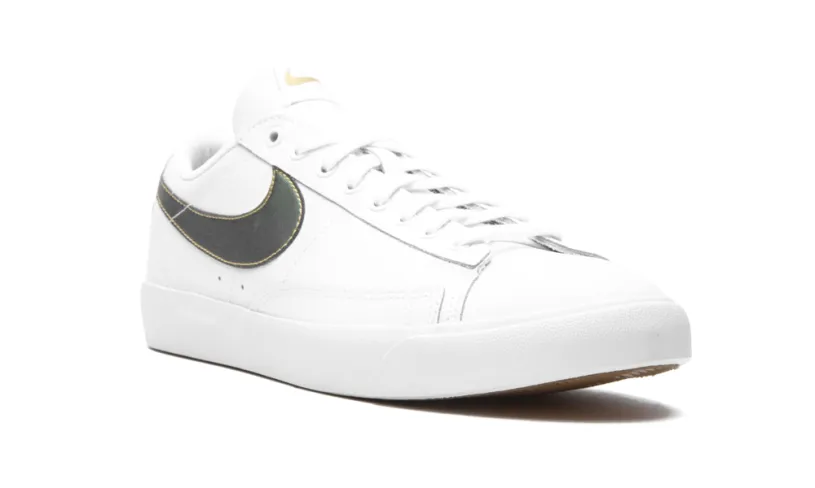 Nike Basketball Blazer Low Premium 'White Metallic Gold'