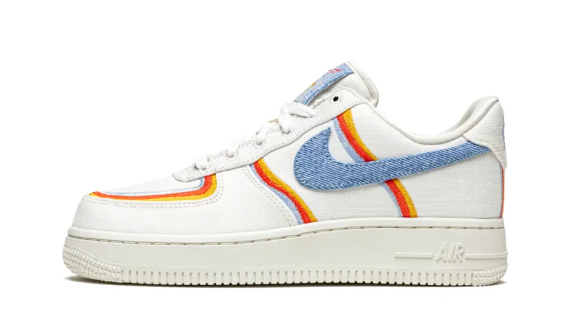 Nike Lifestyle AIR FORCE 1 '07 LV8 MNS WMNS 'Denim Swoosh'