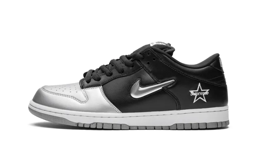 Nike Dunk SB Dunk Low OG QS 'Supreme - Jewel Swoosh Silver Black'