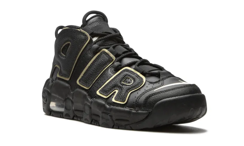 Nike Basketball Air More Uptempo GS 'Black   Gold' 