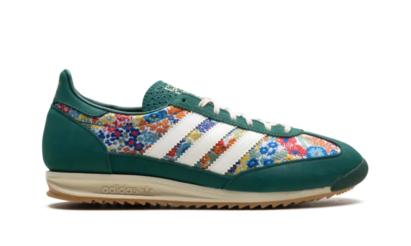 More Adidas Shoes SL 72 OG WMNS 'Liberty London Collegiate Green' 