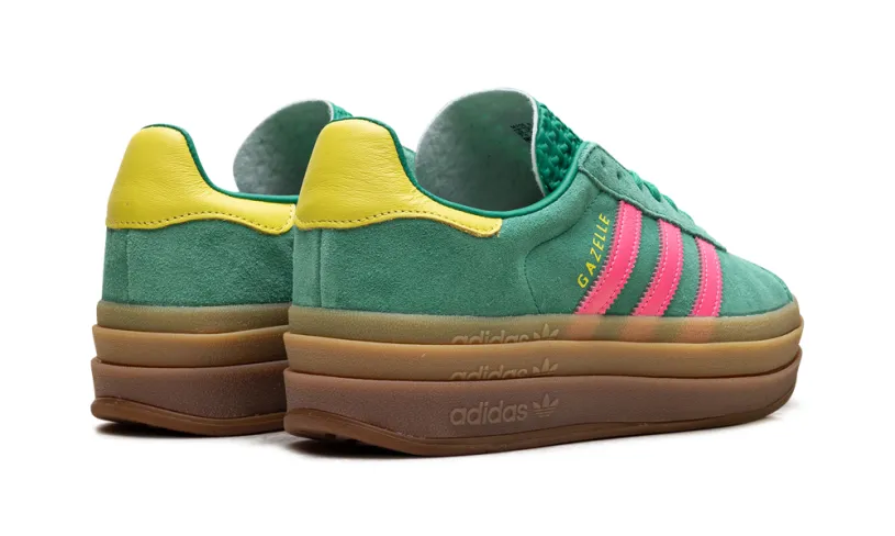 Adidas Gazelle Gazelle Bold WMNS 'Court Green Lucid Pink' 