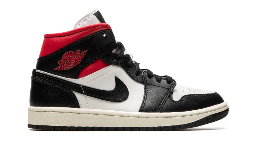 Air Jordan 1 AIR JORDAN 1 MID WMNS 'Black   Gym Red   Sail' 