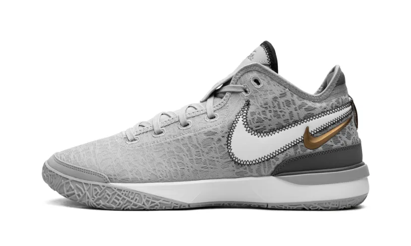 Nike Basketball Zoom LeBron NXXT Gen 'Wolf Grey Metallic Gold'
