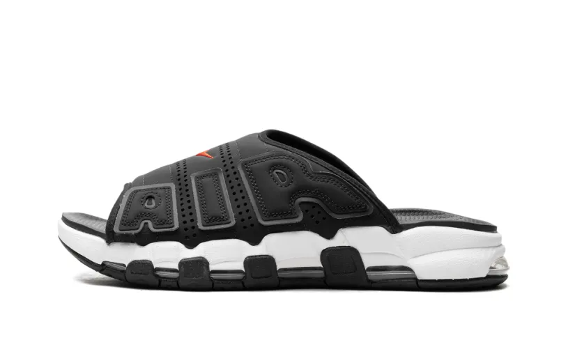 Nike Basketball Air More Uptempo Slide 'Black White Red'