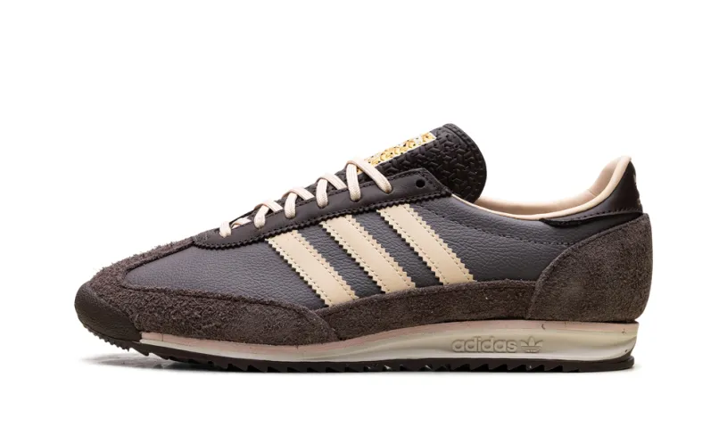 More Adidas Shoes SL 72 OG WMNS 'Charcoal Crystal Sand Brown'
