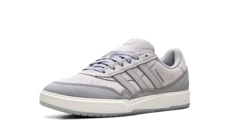 More Adidas Shoes Tyshawn II 'Light Onix Clear Granite Chalk White' 