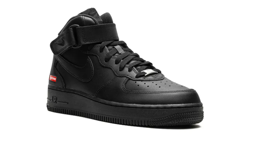 Nike Lifestyle Air Force 1 Mid 'Supreme - Mini Box Logo Black' 