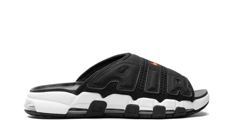 Nike Basketball Air More Uptempo Slide 'Black White Red'