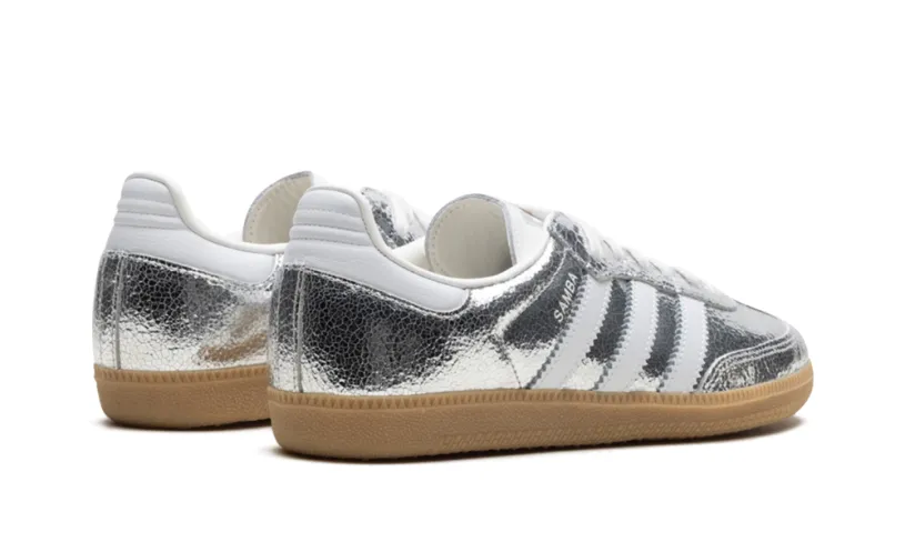 Adidas Samba Samba OG WMNS 'Silver Metallic Cracked Leather' 